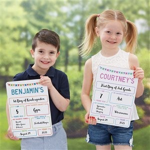 First Day Of School Photo Personalized Dry Erase Sign - 41170