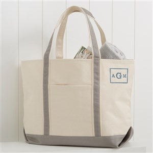 The Classic Weekender Personalized Tote Bag - Grey - 41226-G