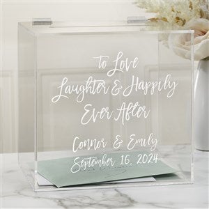 Ever After Personalized Acrylic Card Box - 41236