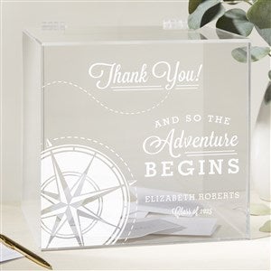 Graduation Compass Personalized Acrylic Card Box - 41239