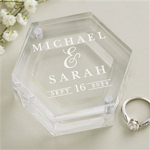 Moody Chic Personalized Acrylic Ring Box - 41246