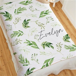 Botanical Baby Personalized 60x80 Sherpa Baby Blanket - 41270-SL