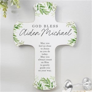 Botanical Baby Personalized Wall Cross - Large - 41277-L