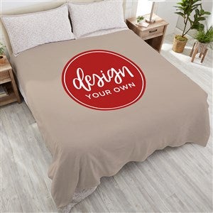 Design Your Own Personalized 90x90 Plush Queen Fleece Blanket- Tan - 41311-T