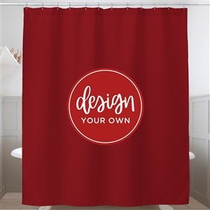 Design Your Own Personalized Shower Curtain- Burgundy - 41320-BU