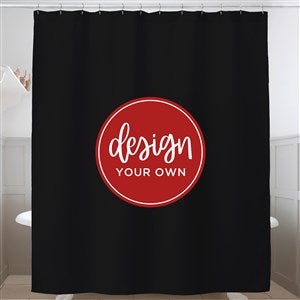 Design Your Own Personalized Shower Curtain- Black - 41320-BL