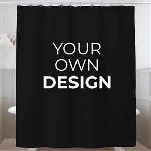 Design Your Own Personalized Shower Curtain - Black - 41320-BL