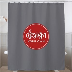 Design Your Own Personalized Shower Curtain- Grey - 41320-GR