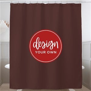 Design Your Own Personalized Shower Curtain- Brown - 41320-BR
