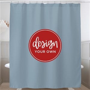 Design Your Own Personalized Shower Curtain- Slate Blue - 41320-SB