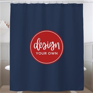 Design Your Own Personalized Shower Curtain- Navy Blue - 41320-NB