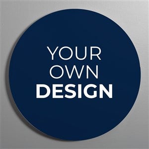 Design Your Own Personalized Round Wood Wall Sign- Navy Blue - 41332-NB