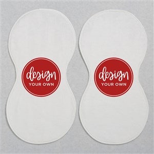 Design Your Own Personalized Burp Cloths - Set of 2- White - 41345-W
