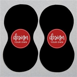 Design Your Own Personalized Burp Cloths - Set of 2- Black - 41345-BL