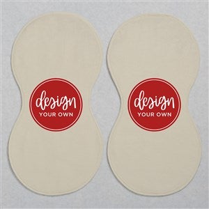 Design Your Own Personalized Burp Cloths - Set of 2- Tan - 41345-T