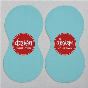 Design Your Own Personalized Burp Cloths - Set of 2- Baby Blue - 41345-BB