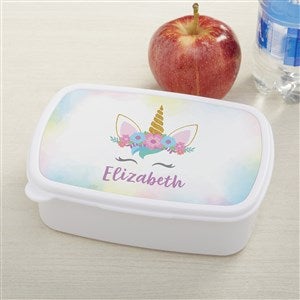 Personalised Unicorn Name Only Pink Lunch Box  Unicorn lunch box, Pink lunch  box, Personalized lunchbox