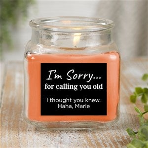 Im Sorry… Personalized 10 oz. Pumpkin Spice Candle Jar - 41373-10WC
