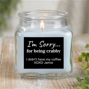 Im Sorry… Personalized 10 oz. Linen Candle Jar - 41373-10CW