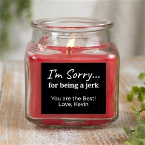 Im Sorry… Personalized 10 oz. Cinnamon Spice Candle Jar - 41373-10CS