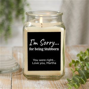 Im Sorry… Personalized 18 oz. Vanilla Candle Jar - 41373-18VB