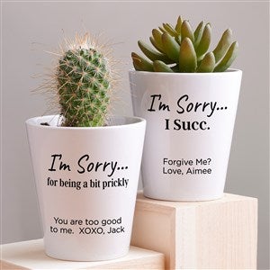 Im Sorry… Personalized Mini Flower Pot - 41374