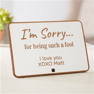 Im Sorry… Personalized Wood Postcard- Whitewash - 41381-W