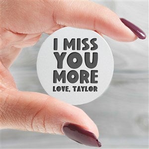 I Miss You Personalized Metal Pocket Token - 41384