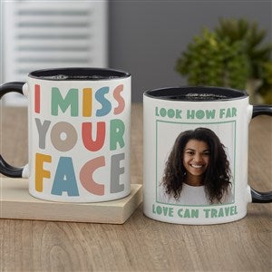 I Miss You Personalized Coffee Mug 11 oz.- Black - 41389-B