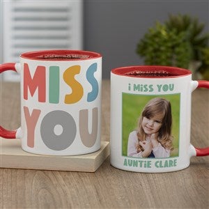 I Miss You Personalized Coffee Mug 11 oz.- Red - 41389-R