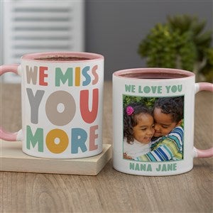 I Miss You Personalized Coffee Mug 11 oz.- Pink - 41389-P