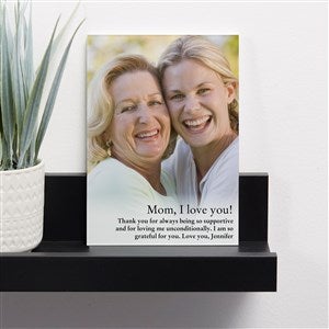 Photo Expression For Her Personalized Glass Photo Prints - Vertical 5x7 - 41407V-5x7