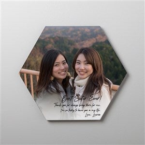 Photo Expression For Her Personalized Photo Tile- Hexagon 8x9 - 41408-H