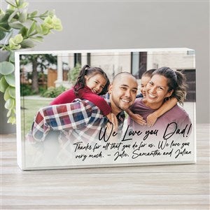 Photo Expression For Him Personalized Rectangle Shelf Block - 41414-R