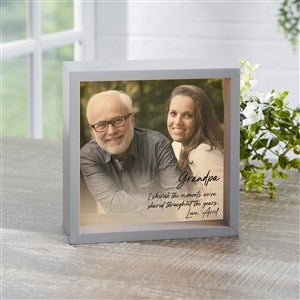 Photo Expression For Him Personalized LED Light Shadow Box- 6"x 6" - 41424-6x6