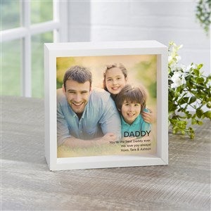 Photo Expression For Him Personalized LED Ivory Light Shadow Box- 6x 6 - 41424-I-6x6