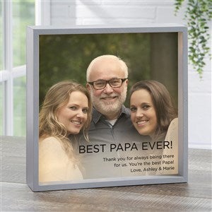 Photo Expression For Him Personalized LED Light Shadow Box- 10"x10" - 41424-10x10