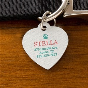 Pawfect Pet Personalized Dog ID Tag - Heart - 41435-H