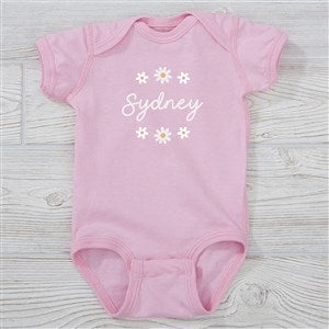 Retro Daisy Personalized Baby Bodysuit - 41445-CBB