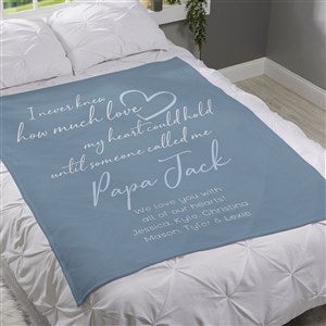 Grandparents Love Personalized 60x80 Plush Fleece Blanket - 41459-FL