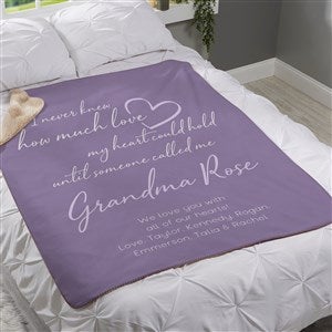 Grandparents Love Personalized 60x80 Sherpa Blanket - 41459-SL