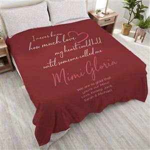 Grandparents Love Personalized 90x90 Plush Fleece Blanket - 41459-Qu