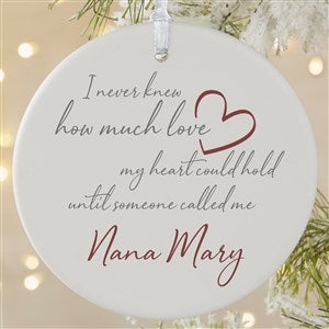 Grandparents Love Personalized Ornament- 3.75 Matte - 1 Sided - 41460-1L