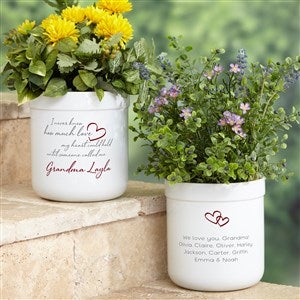 Grandparent Love Personalized Outdoor Flower Pot - 41461