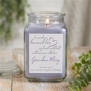 Grandparent Love Personalized 18 oz. Lilac Candle Jar - 41462-18LM