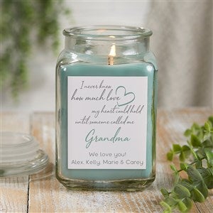 Grandparent Love Personalized 18 oz. Eucalyptus Mint Candle Jar - 41462-18ES