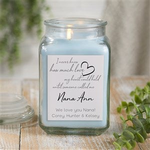 Grandparent Love Personalized 18 oz. Linen Candle Jar - 41462-18CW