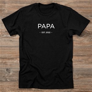 Grandpa Established Personalized Hanes® ComfortWash™ Adult T-Shirt - 41475-CWT