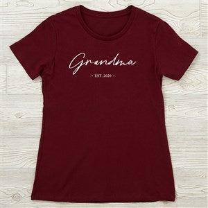 Grandma Established Personalized Next Level Fitted T-Shirt - 41477-NL