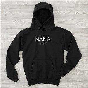 Grandma Established Personalized Hanes® Adult Hooded Sweatshirt - 41478-BHS
